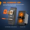 imageNilight UTV Driving Lights Rocker Switch On Off 5 PIN SPST LED Light Bar Switches with Orange Backlit 12V 24V Toggle with Jumper Wires Set for ATVs UTVs Cars Trucks RVsFan