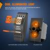 imageNilight UTV Driving Lights Rocker Switch On Off 5 PIN SPST LED Light Bar Switches with Orange Backlit 12V 24V Toggle with Jumper Wires Set for ATVs UTVs Cars Trucks RVsSpot Lights 5PIN