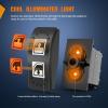 imageNilight UTV Driving Lights Rocker Switch On Off 5 PIN SPST LED Light Bar Switches with Orange Backlit 12V 24V Toggle with Jumper Wires Set for ATVs UTVs Cars Trucks RVsPower Window 8PIN