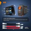 imageNilight UTV Driving Lights Rocker Switch On Off 5 PIN SPST LED Light Bar Switches with Orange Backlit 12V 24V Toggle with Jumper Wires Set for ATVs UTVs Cars Trucks RVsFOG LIGHTS