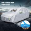 imageNilight Waterproof Car Cover All Weather Snowproof UV Protection Windproof Outdoor Full car Cover Oxford Material Door Shape Zipper Design Universal Fit for Sedan Length 186 to 193 inchFit SUV Jeep 183 to 190 inch