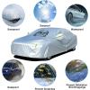 imageNilight Waterproof Car Cover All Weather Snowproof UV Protection Windproof Outdoor Full car Cover Oxford Material Door Shape Zipper Design Universal Fit for Sedan Length 186 to 193 inchFit Sedan 186 to 193 inch