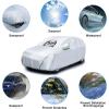 imageNilight Waterproof Car Cover All Weather Snowproof UV Protection Windproof Outdoor Full car Cover Oxford Material Door Shape Zipper Design Universal Fit for Sedan Length 186 to 193 inchFit SUV Jeep 183 to 190 inch