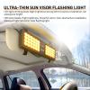 imageNilight White 48LED Visor Strobe Lights Interior Windshield Emergency Warning Light Super Bright for Police Enforcement Firefighters Vehicle TrucksAmber