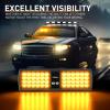 imageNilight White 48LED Visor Strobe Lights Interior Windshield Emergency Warning Light Super Bright for Police Enforcement Firefighters Vehicle TrucksAmber