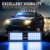 imageNilight White 48LED Visor Strobe Lights Interior Windshield Emergency Warning Light Super Bright for Police Enforcement Firefighters Vehicle TrucksBlue