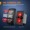imageNilight Winch Rocker Switch Momentary Toggle ON Off DPDT 7Pin 12V 24V Jumper Wires in Out Switches Red for Cars Trucks Caravans BoatsRed