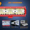 imageNilight ZH409 20 Inch 420W Triple Row Flood Spot Combo 42000LM LED Light Bar with Heavy Duty OffRoad Wiring Harness 2 Years Warranty Whitered shell