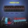 imageNilight90111F 6 Gang Aluminum Rocker Switch Panel Toggle Dash 5 Pin ONOff PreWired Rocker Switch Blue Backlit Switch for Automotive Car Marine Boat RV2 Years WarrantyRed