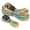 imageNilight  10039W 4 Pin Flat Trailer Wiring Harness Kit 18AWG 25Feet Male 4Feet Female WishboneStyle Wiring Harness Extension kit for Utility Boat Trailer Lights4 Pin Trailer Wiring Harness