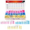 imageNilight  50027R 250 PCS Heat Shrink Spade Connectors Quick Disconnect Wire Connectors Electrical Spade Terminals Heat Shrink Fully Insulated Male and Female Wire Spade Connectors2 Years Warranty270Pcs Mixed Heat Shrink Terminals