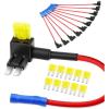 imageNilight  50034R 10 Pack 12V Car AddACircuit Fuse Tap Adapter Mini Atm Apm Blade Fuse Holder with 120 PCS Mini Blade Fuse Assortment Kit 5 75 10 15 20 25 30 AMP for CarsTrucksBoats10Pcs Micro2