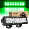 imageNilight  NI06A72W 12Inch 72W Spot Flood Combo Led Light Bar Off Road Lights Boat Lights Fog Light Driving Lights LED Work Light for Trucks 2 Years Warranty WhiteGreen