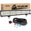 imageNilight  ZH006 LED Light Bar 20 Inch 126W Spot Flood Combo Led Off Road Lights with 16AWG Wiring Harness KitOne Lead 2 Years Warranty22Inch Side Shooter Light  Wiring harness