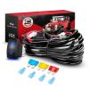 imageNilight 10014W LED Light Bar Wiring Harness Kit 14AWG Heavy Duty 12V 5Pin Rocker Laser On Off Waterproof Switch Power Relay Blade Fuse1 Lead 2 Years Warranty14AWG Wiring Harness 2 Leads