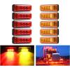 imageNilight 10Pcs 3 Led Trailer Light 39 Inch Front Rear Side Marker Lights Clearance Indicator Waterproof Sealed Surface Mounted Marker Light for RV Truck Trailer UTE UTV 12VAmber Red 10Pcs