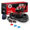 imageNilight 16AWG Heavy Duty Wiring Harness Kit  12V 5PIN Rocker Switch Relay Blade Fuse Socket Connector  Compatible with 9005 9006 9140 9145 HB3 H10 Fog Light BulbsH11 Fog Light Wiring Harness