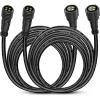 imageNilight 2 Pack 10FT 4 Pin RGB Cable Cord for 4 and 8 Pods Multi Color Underglow Rock Light Kits Wheel Well Lights Extension Wire2 Years Warranty