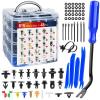 imageNilight 240PCS Car Retainer Clips Fastener Remover 63mm 8mm 9mm 10mm Expansion Screws Replacement Kit Bumper Push Rivet Clips for GM Ford Toyota Honda Chrysler Bonus Fastener Remover 2 Years Warranty860Pcs Clips  Remover