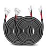 imageNilight 2PCS 16AWG 10Feet Wiring Harness Extension for 6Modes Amber White Light Bar Strobe Play and Plug 3Wires 2 Years WarrantyBlack16AWG 20FT 2Pcs