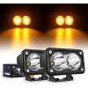 imageNilight 2PCS 3Inch Motorcycle Led Pods 1300LM Builtin EMC Driving Light Super Spotlight Offroad Fog Auxiliary Lamp for Motorbike SUV ATV Truck Boat Tractor ForkliftAmber