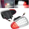 imageNilight 2PCS LED Interior Door Panel Light Courtesy Warning Lights Aqua Beam Plug and Play for Toyota Avalon Sienna Venza Camry Prius 4Runner Lexus IS ES GS LS RX GX LXRedWhite