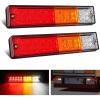 imageNilight 2PCS Trailer Tail Light Kit 40 LED Running Brake Turn Signals Reverse lights Waterproof for 1030V Truck RV UTV Camper Van Boat2Pcs 20LED Trailer Tail Light