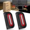 imageNilight 2PCS Trailer Tail Light Kit 40 LED Running Brake Turn Signals Reverse lights Waterproof for 1030V Truck RV UTV Camper Van Boat2Pcs RedWhite Tail LightsBrackets