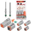 imageNilight 4 PIN DT Connector Kit 3 Sets Size 16 Solid Contacts Waterproof Male Female Terminal for 1420 AWG DT Series Connectors Car Truck Motorcycle OffRoad Vehicles BoatDT6Pin 3 Sets