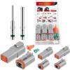 imageNilight 4 PIN DT Connector Kit 3 Sets Size 16 Solid Contacts Waterproof Male Female Terminal for 1420 AWG DT Series Connectors Car Truck Motorcycle OffRoad Vehicles BoatDT4Pin 3 Sets