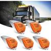 imageNilight 4PCS 39 Inch 3 Led Truck Trailer Light Front Rear LED Side Marker Lights Clearance Indicator Lamp Waterproof Sealed Surface Mounted LED Marker LightAmber 17LEDHeavy Duty Trucks