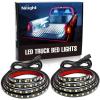 imageNilight 4Pcs Car Underglow Neon Accent Strip Lights 252 LEDs RGB 8 Color Sound Active Function Music Mode with Wireless Remote Control Underbody Light Strips for Cars Van SUV TruckTruck Bed Light Strip