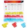 imageNilight 50022R 160pcs Nylon Fully Insulated MaleFemale Spade Crimp Quick Disconnects Wire Terminals Connector Set110PCS Flag Spade Crimp Terminals