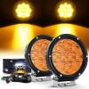 imageNilight 57 Inch Amber LED Driving Light Round 50W Yellow Fog Spot Flood Combo Lights w 16AWG DT Connector Wiring Harness IP68 for Offroad ATV UTV Truck Tractor