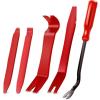 imageNilight 5PCS Auto Trim Removal Tool Set for Car Audio Dash Panel Window Molding Fastener Remover Tool KitRed