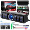 imageNilight 6 Gang Rocker Switch 12V Panel Relay Box Circuit Control System with 80A Breaker Covers and Removals for Jeep Wrangler JK JKU 200720186 Gang Rocker Switch