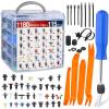 imageNilight 725Pcs Car Push Retainer Clips ampamp Auto Fasteners Assortment 23 Most Popular Sizes Nylon Bumper Fender Rivets with 10 Cable Ties and Fasteners Remover for Toyota GM Ford Honda Chevy1295Pcs
