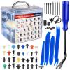imageNilight 725Pcs Car Push Retainer Clips ampamp Auto Fasteners Assortment 23 Most Popular Sizes Nylon Bumper Fender Rivets with 10 Cable Ties and Fasteners Remover for Toyota GM Ford Honda Chevy1390Pcs