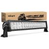 imageNilight 73003CA 22Inch 150W Double Row 15000LM 7D Flood Spot Combo Beam LED Light Bar22Inch 120W Light Bar