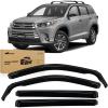 imageNilight Durable Rain Guards for Toyota Tacoma Double Cab 2016 2017 2018 2019 2020 2021 2022 2023 Window Deflectors Vent Window Visors 4 PiecesFor 20142019 Toyota Highlander