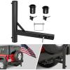 imageNilight Hitch Mount Flagpole Holder Compatible with 1 to 23 Inch Diameter Flag Tube Universally for 2quot Receiver on RV SUV Pickup Truck Camper Trailer Jeep
