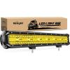 imageNilight LED Light Bar 20Inch 420W Yellow Flood Spot Combo Triple Row Driving Lamp Roof Bumper Off Road LED Work Lights Pods for Van Camper Wagon Car Pickup Golf Cart ATV UTV SUV Truck Boat 4x4Amber