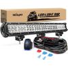 imageNilight LED Light Bar 25Inch 162W Spot Flood Combo Off Road 12V 5Pin Rocker Switch Wiring Harness Kit 2 Years Warranty ZH081