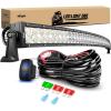 imageNilight LED Light Bar 32Inch 180W Spot Flood Combo Led Off Road Lights 12V 5Pin Rocker Switch LED Light Bar Wiring Harness Kit 2 Years Warranty ZH079 ClearWhite52Inch 300W Light Bar Wiring Harness