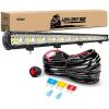 imageNilight LED Light Bar 37Inch 780W Triple Row Flood Spot Combo 78000LM Driving Work Light OffRoad Lighting for Trucks Pickup Car Golf Cart SUV ATV UTV 4x4 Van Camper Boat37Inch light bar Wiring Harness
