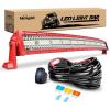 imageNilight LED Light Bar 42 Inch Triple Row Spot Flood Combo Lights Red Shell with Wiring Harness Kit for Fog Driving Work Lighting on OffRoad Truck Tractor SUV ATV UTV Boat42inch Light Bar Red Shell