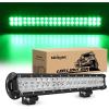 imageNilight LED Light Bar 9Inch 54W 3600LM Spot Off Road Driving Lamp Super Bright Waterproof Fog Work Lighting for Trucks SUV ATV UTV Pickup Boat Tractor 4x4 Van CamperGreen