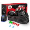 imageNilight LED Light Bar Wiring Harness Kit 12AWG Heavy Duty 12V 5Pin Rocker Switch Laser On Off Waterproof Switch Power Relay Blade Fuse2 Lead 10038W12AWG1 Lead w Nylon Wire Loom