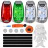 imageNilight Marine Boat Navigation Light 4PCS Red Green Port Starboard White Stern Lights Four Mode Waterproof Rechargeable Warning Safety Lamp for Skeeter Yacht Pontoon Trailer Truck Bike Backpack Helmet3LED Navigation Light4Pcs