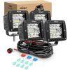 4Pcs Led Pods+ Wiring Harness 4Pcs Led Pods+ Wiring Harness